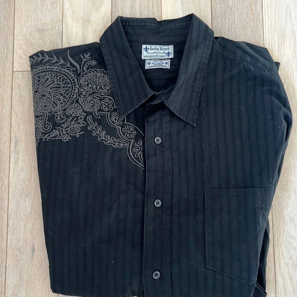 Embroidered Lucky Brand Button Down